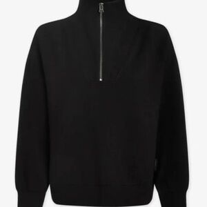 Varley Hawley Half Zip Sweater (Black) - Size M